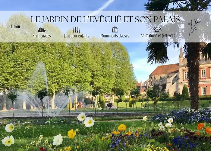 Joli & Mansarde - Le Jardin De L'eveche A Votre Fenetre アパート リジュー