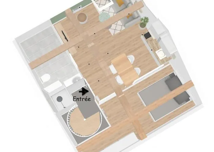 アパート Joli & Mansarde - Le Jardin De L'eveche A Votre Fenetre *